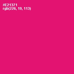 #E21371 - Rose Color Image