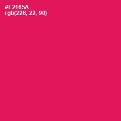 #E2165A - Razzmatazz Color Image