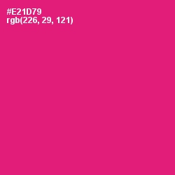 #E21D79 - Rose Color Image