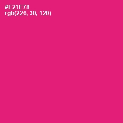 #E21E78 - Rose Color Image