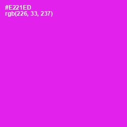 #E221ED - Magenta / Fuchsia Color Image