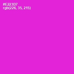 #E223D7 - Razzle Dazzle Rose Color Image