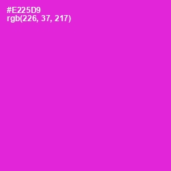 #E225D9 - Razzle Dazzle Rose Color Image