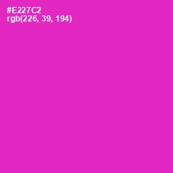 #E227C2 - Razzle Dazzle Rose Color Image
