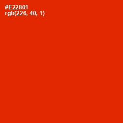 #E22801 - Scarlet Color Image