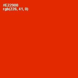 #E22900 - Scarlet Color Image