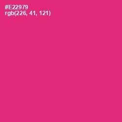 #E22979 - Cerise Red Color Image