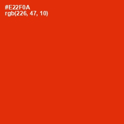 #E22F0A - Scarlet Color Image