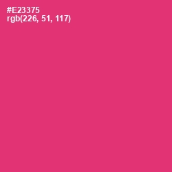 #E23375 - Cerise Red Color Image