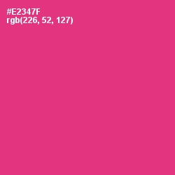 #E2347F - Cerise Red Color Image