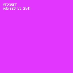 #E235FE - Razzle Dazzle Rose Color Image