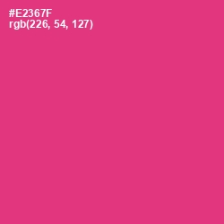 #E2367F - Cerise Red Color Image