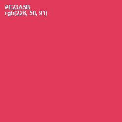 #E23A5B - Amaranth Color Image