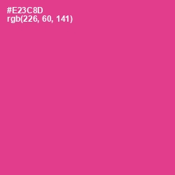 #E23C8D - Wild Strawberry Color Image