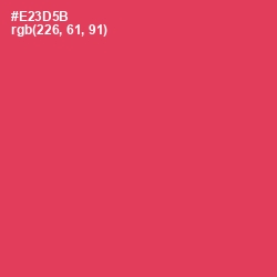 #E23D5B - Amaranth Color Image