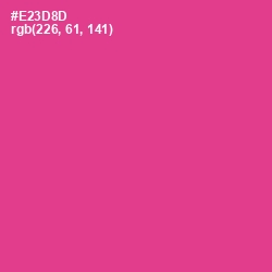 #E23D8D - Wild Strawberry Color Image