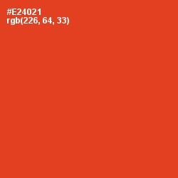 #E24021 - Pomegranate Color Image