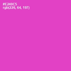 #E240C5 - Fuchsia Pink Color Image