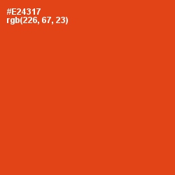 #E24317 - Trinidad Color Image