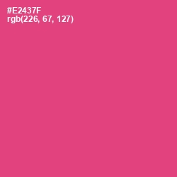 #E2437F - Mandy Color Image