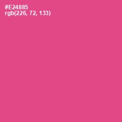 #E24885 - French Rose Color Image