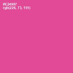 #E24997 - French Rose Color Image