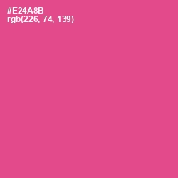 #E24A8B - French Rose Color Image