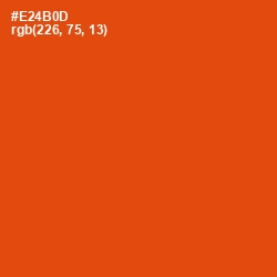 #E24B0D - Trinidad Color Image