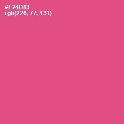 #E24D83 - French Rose Color Image