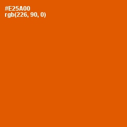 #E25A00 - Trinidad Color Image