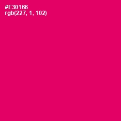 #E30166 - Rose Color Image