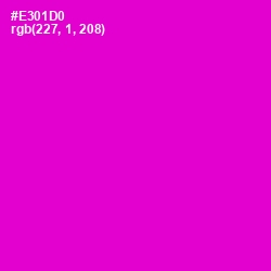 #E301D0 - Purple Pizzazz Color Image