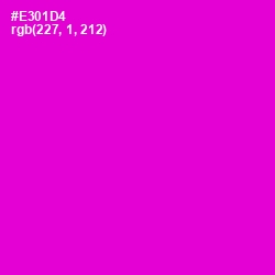 #E301D4 - Purple Pizzazz Color Image