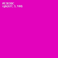 #E303BC - Hollywood Cerise Color Image