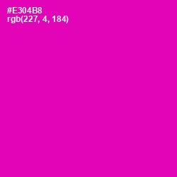 #E304B8 - Hollywood Cerise Color Image