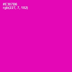 #E307B6 - Hollywood Cerise Color Image