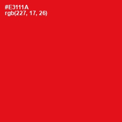 #E3111A - Red Color Image