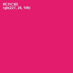 #E31C6D - Rose Color Image