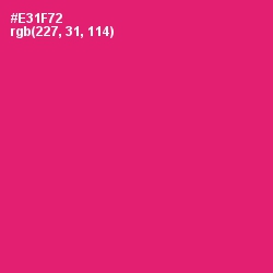 #E31F72 - Rose Color Image