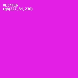 #E31FE6 - Magenta / Fuchsia Color Image