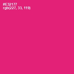 #E32177 - Cerise Red Color Image