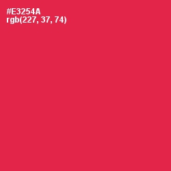 #E3254A - Amaranth Color Image