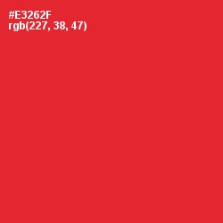 #E3262F - Alizarin Crimson Color Image