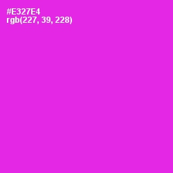 #E327E4 - Razzle Dazzle Rose Color Image