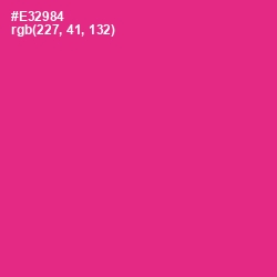 #E32984 - Wild Strawberry Color Image