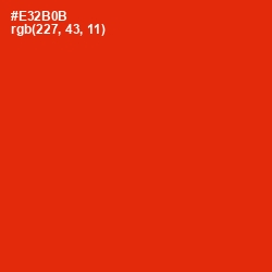 #E32B0B - Scarlet Color Image