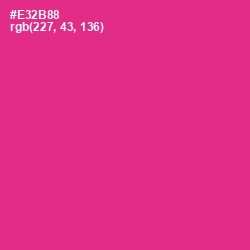 #E32B88 - Wild Strawberry Color Image