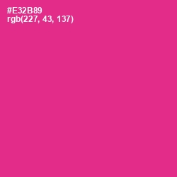 #E32B89 - Wild Strawberry Color Image