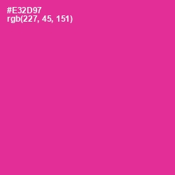 #E32D97 - Wild Strawberry Color Image