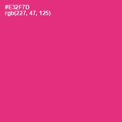 #E32F7D - Cerise Red Color Image